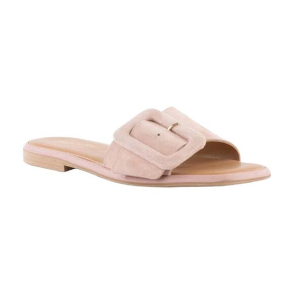 Seychelles Manhattan Suede Slide Sandal Blush Pink Size 7.5 NWT $130 MSRP - Picture 1 of 7